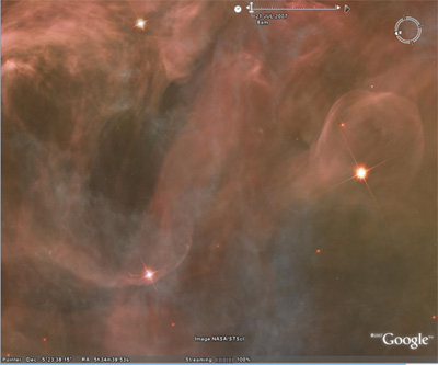 Arching Gases in Orion's Nebula
