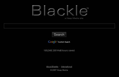 Blacke, the Energy Star Version of Google?