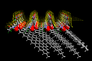 surface chemistry of an organic crystal